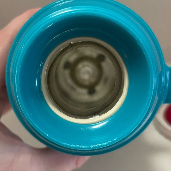 Vintage turquoise Thermos Insulated Thermos Bottle w/cup - Picture 6 of 6